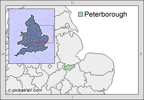 peterborough haritasi birlesik krallik